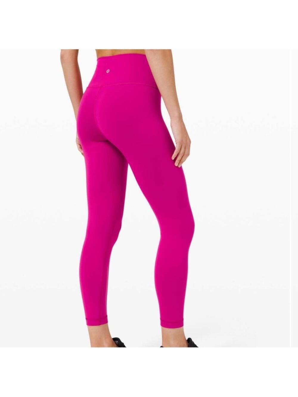 Lululemon Wunder Train High-Rise Tight 25” Ripened Raspberry/Sonic Pink Size 10